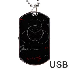 Math Board Circuit Circuits Computer Shield Tech Technology Dog Tag Usb Flash (one Side) by Loisa77