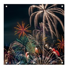 Firework Fireworks Display Lake Banner And Sign 4  X 4  by Proyonanggan