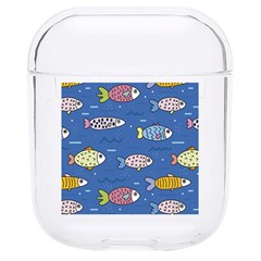 Sea Fish Blue Submarine Animals Hard Pc Airpods 1/2 Case by Loisa77