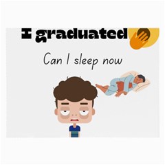 I Graduated Can I Sleep Now  Large Glasses Cloth by Strawcherrys10