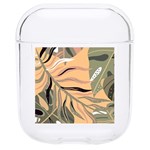 Leaves Monstera Picture Print Pattern Hard PC AirPods 1/2 Case Front