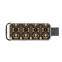 Vintage Batik Art Architecture Pattern Portable Usb Flash (one Side) by Ravend