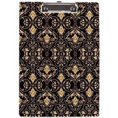 Vintage Batik Art Architecture Pattern A4 Acrylic Clipboard by Ravend