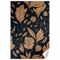 Background Pattern Leaves Texture Canvas 24  X 36  by Loisa77