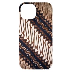 Batik Indonesian Culture Indonesia Authentic Iphone 15 Black Uv Print Pc Hardshell Case by Perong