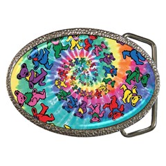 Tie Dye Grateful Dead Bears Belt Buckles by Perong