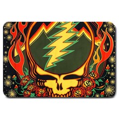 Grateful Dead Scarlet Fire Large Doormat by Perong