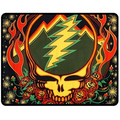 Grateful Dead Scarlet Fire Two Sides Fleece Blanket (medium) by Perong