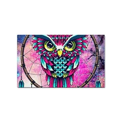 Owl Dreamcatcher Sticker Rectangular (100 Pack) by Grandong