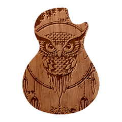 Owl Dreamcatcher Guitar Shape Wood Guitar Pick Holder Case And Picks Set by Grandong