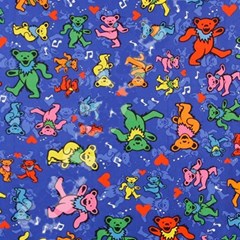 Grateful Dead Bears Play Mat (square) by Perong