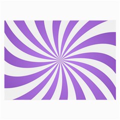 Spiral Vortex Rays Lavender Swirl Purple Large Glasses Cloth (2 Sides) by Salmanaz77