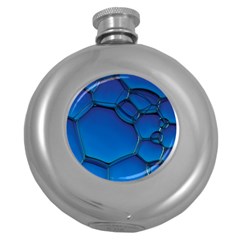 Background Colour Template Contrast Round Hip Flask (5 Oz) by Salmanaz77