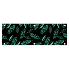 Leaves Pattern Abstract Blade Banner And Sign 6  X 2  by Salmanaz77