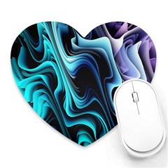 Nature Water Wave Architecture Heart Mousepad by Salmanaz77