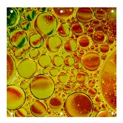 Oil Drop Water Oil Abstract Oily Banner And Sign 4  X 4  by Salmanaz77