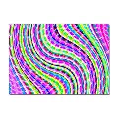 Neon Trippy Swirls Twirls Design Sticker A4 (100 Pack) by Salmanaz77