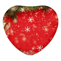 Christmas Ornament Heart Glass Fridge Magnet (4 Pack) by Salmanaz77