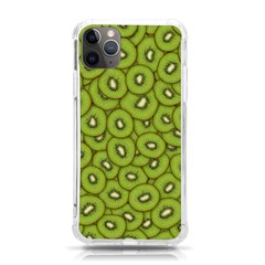 Kiwi Fruit Pattern Green Background Iphone 11 Pro Max 6 5 Inch Tpu Uv Print Case by Paksenen