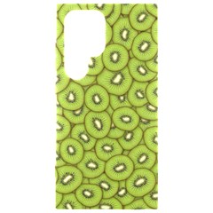 Kiwi Fruit Pattern Green Background Samsung Galaxy S24 Ultra 6 9 Inch Black Tpu Uv Case by Paksenen