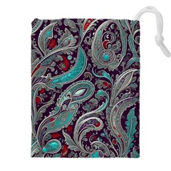 Seamless Pattern Paisley Decorative Drawstring Pouch (5xl) by Paksenen