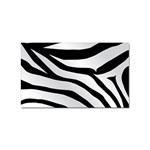 White Tiger Skin Sticker Rectangular (10 pack) Front