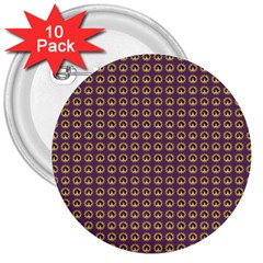 Olimedpurp 3  Buttons (10 Pack)  by snowwhitegirl