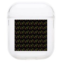 Fern Pattern 2 Black Soft Tpu Airpods 1/2 Case by snowwhitegirl