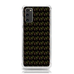 Fern Pattern 2 Black Samsung Galaxy S20 6 2 Inch Tpu Uv Case by snowwhitegirl