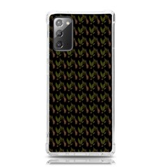 Fern Pattern 2 Black Samsung Galaxy Note 20 Tpu Uv Case by snowwhitegirl