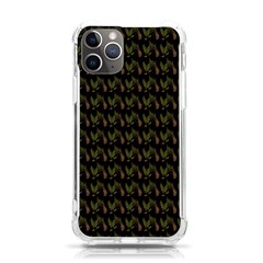 Fern Pattern 2 Black Iphone 11 Pro 5 8 Inch Tpu Uv Print Case by snowwhitegirl