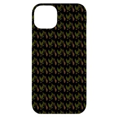 Fern Pattern 2 Black Iphone 14 Plus Black Uv Print Case by snowwhitegirl