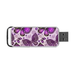 Butterflies Butterfly Insect Animal Nature Portable Usb Flash (one Side) by Maspions