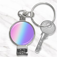 Pastel Rainbow, Color Nail Clippers Key Chain by kyorashop23