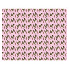 Fern Pattern 2 Pink Premium Plush Fleece Blanket (medium) by snowwhitegirl