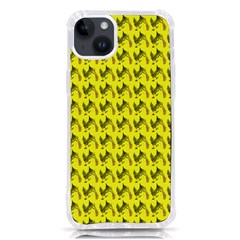 Fern Pattern 2 Yellow Iphone 14 Plus Tpu Uv Print Case by snowwhitegirl