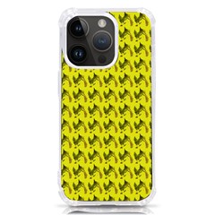 Fern Pattern 2 Yellow Iphone 14 Pro Tpu Uv Print Case by snowwhitegirl