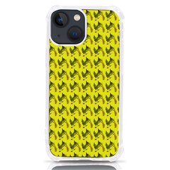 Fern Pattern 2 Yellow Iphone 13 Mini Tpu Uv Print Case by snowwhitegirl