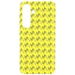 Fern Pattern 2 Yellow Samsung Galaxy S24 6 2 Inch Black Tpu Uv Case by snowwhitegirl