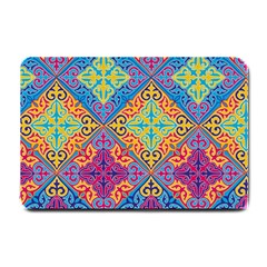 Colorful Flora Flora Kazakh Pattern Small Doormat by Cemarart