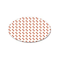 Kawaii Pumpkin Patt White Sticker Oval (100 Pack) by snowwhitegirl