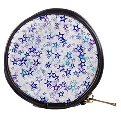 Christmas Stars Background Mini Makeup Bag by Posterlux