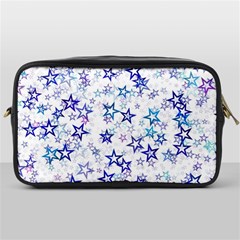 Christmas Stars Background Toiletries Bag (one Side) by Posterlux