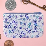 Christmas Stars Background Large Coin Purse Back