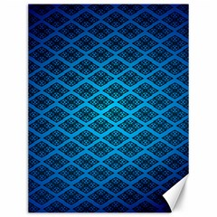 Pattern Texture Geometric Blue Canvas 12  X 16  by anzea