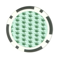 Aloe Plants Pattern Scrapbook Poker Chip Card Guard by anzea