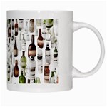 Bottle Chic Print Patterns White Mug Right