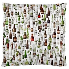 Bottle Chic Print Patterns Large Premium Plush Fleece Cushion Case (two Sides) by BellaVistaTshirt02