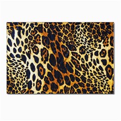 Leopard Skin Texture, Macro, Brown Postcards 5  X 7  (pkg Of 10) by kyorashop23