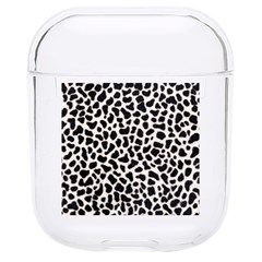 Zebra Skin, Vector Textures, White Black Background Hard Pc Airpods 1/2 Case by kyorashop23